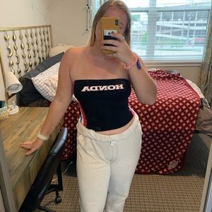 Racing crop top